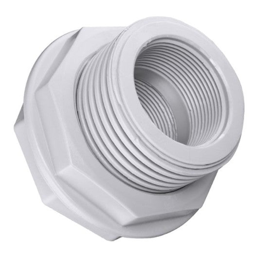 BULKHEAD FITTING 75MM MALE GREY