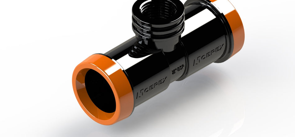 EZ FLOW  FEMALE TEE 25MM X 1/2''