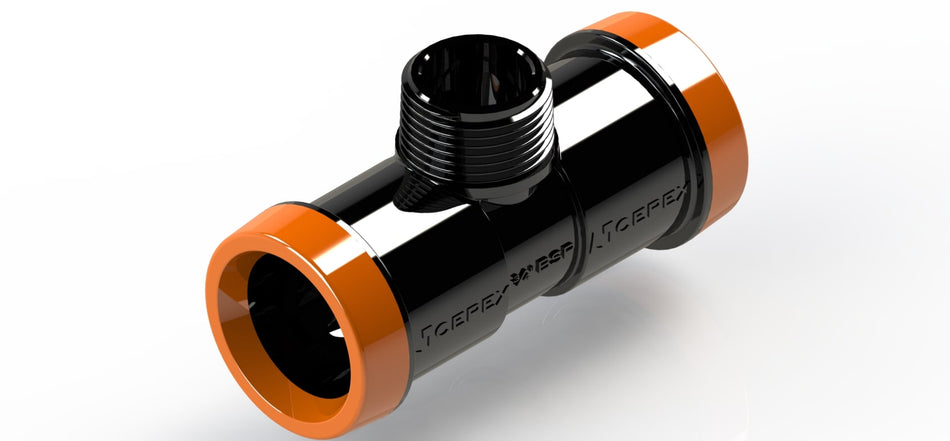 EZ FLOW MALE TEE 25MM X 1''