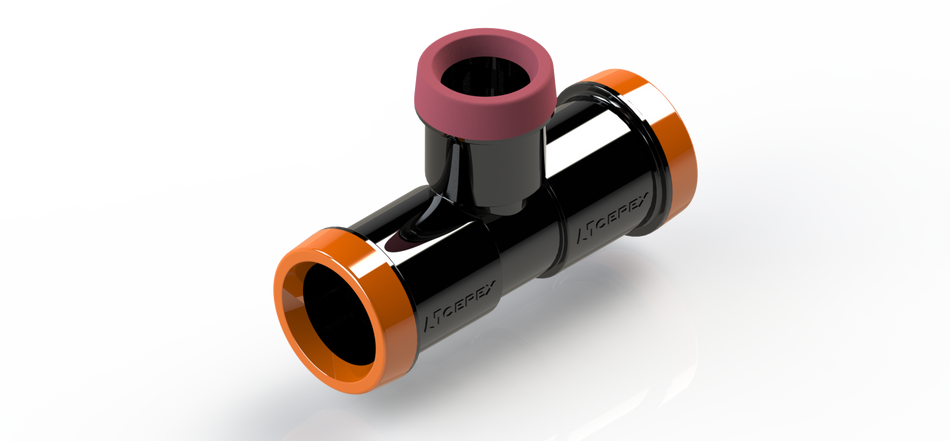 EZ FLOW  REDUCING TEE 25MM X 20MM