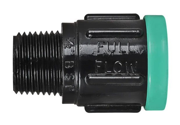 FULL FLOW MALE ADAPTOR 20MMX1/2''