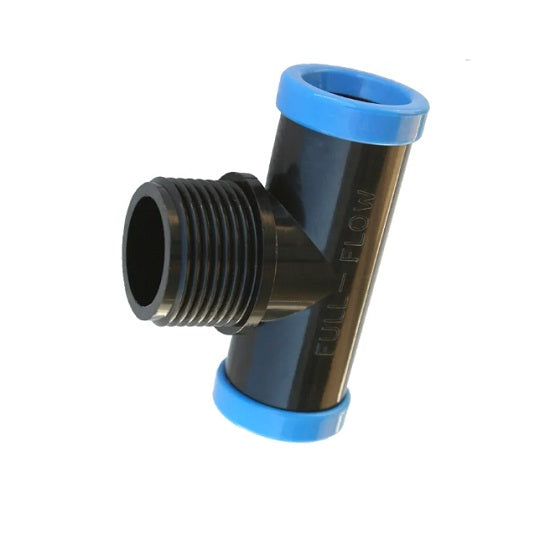 FULL FLOW MALE TEE 15MM