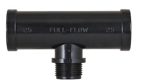 FULL FLOW MALE TEE 25MM