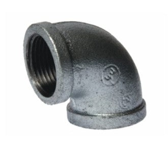 GALVANISED 90D FEMALE ELBOW 15MM