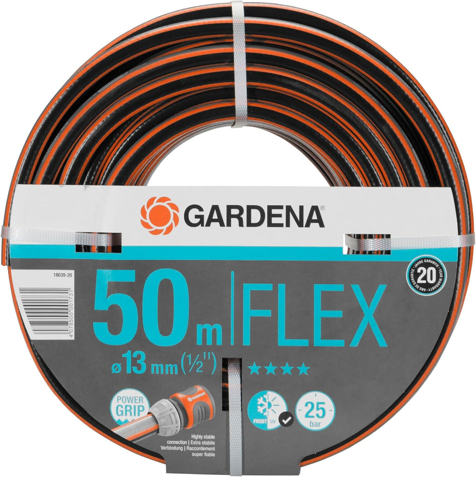 GARDENA COMFORT FLEX HOSE 13MM (1/2") x 50M