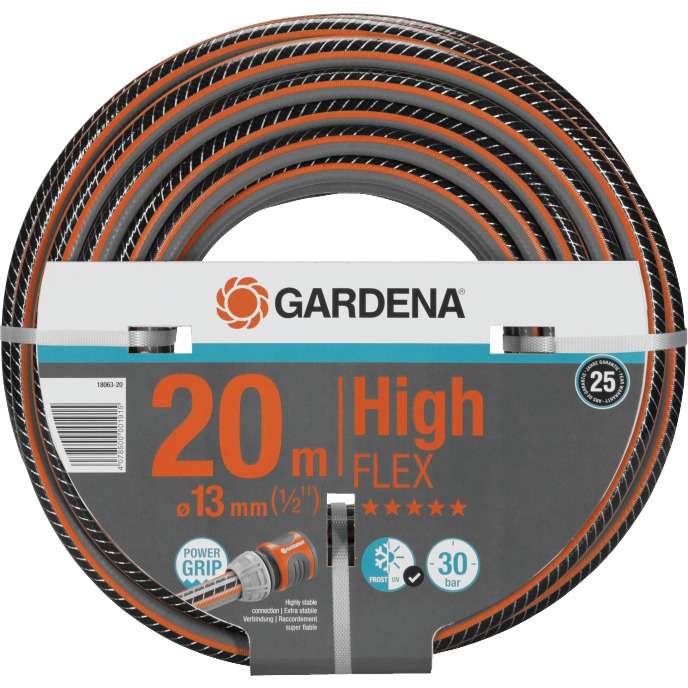 GARDENA COMFORT HIGHFLEX HOSE 13MM (1/2") x 20M