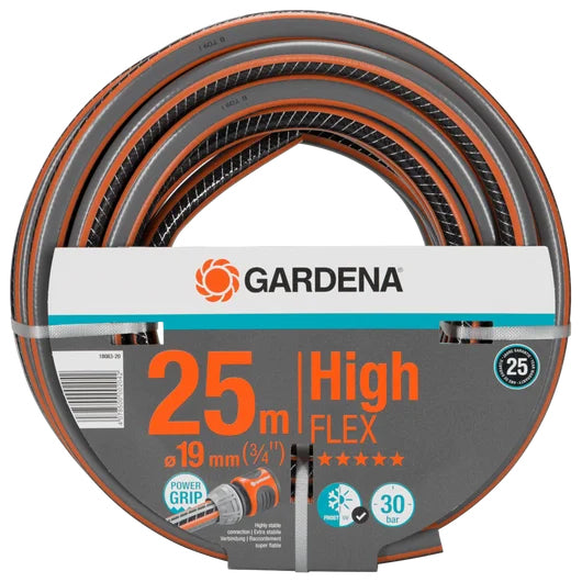 GARDENA COMFORT HIGHFLEX HOSE 19MM (3/4") x 25M
