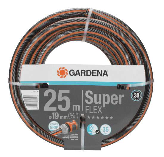 GARDENA PREMIUM SUPERFLEX HOSE 19MM (3/4") x 25M