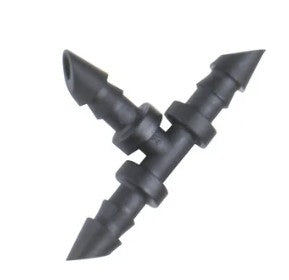 MICRO DAN T-PIECE BARBED 4MM 50 PER PACK