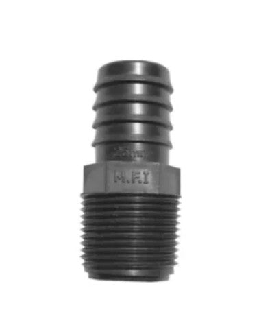 NYLON MALE ADAPTOR 12MM