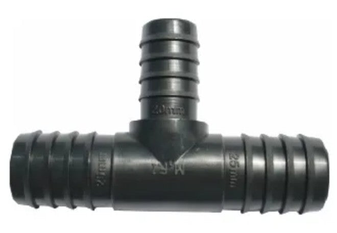 NYLON REDUCING INSERT TEE 32MM X 15MM