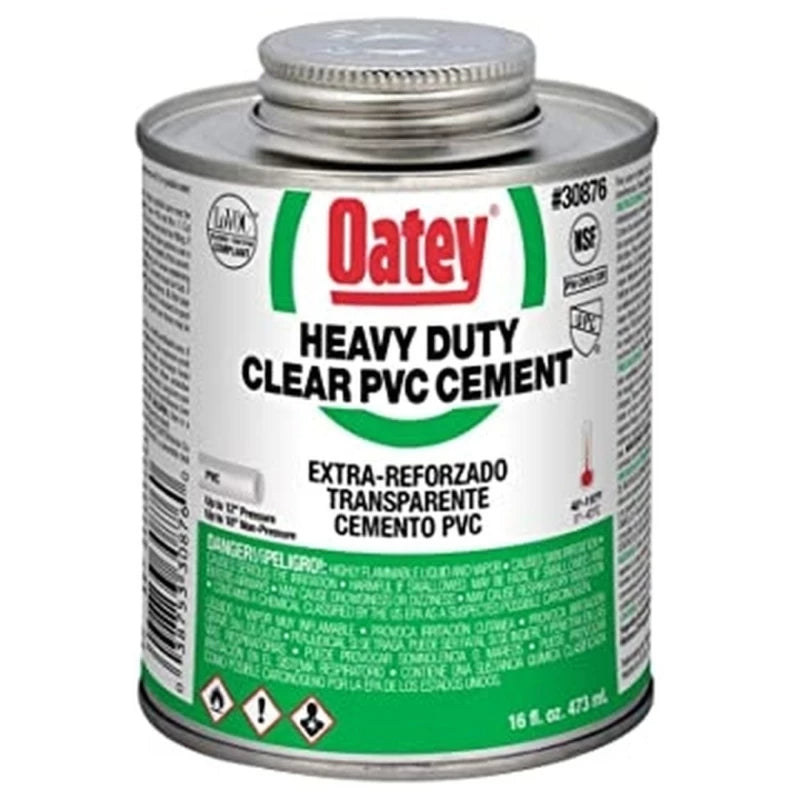 OATEY PVC CEMENT HD CLEAR 237ML