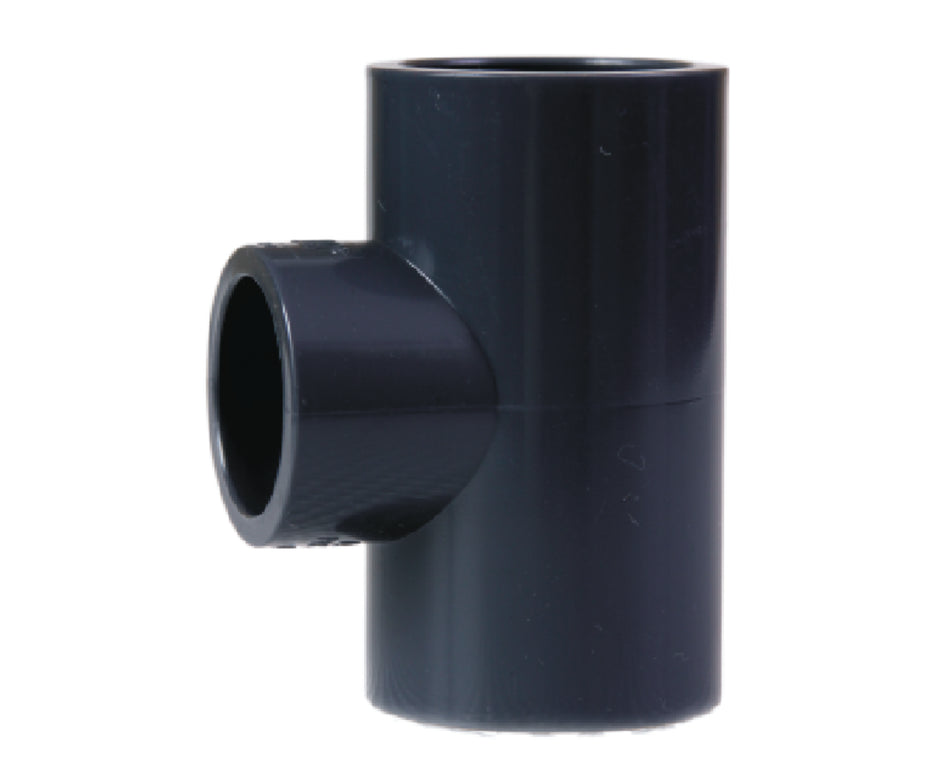 SOLVENT RED TEE 90MM X 75MM