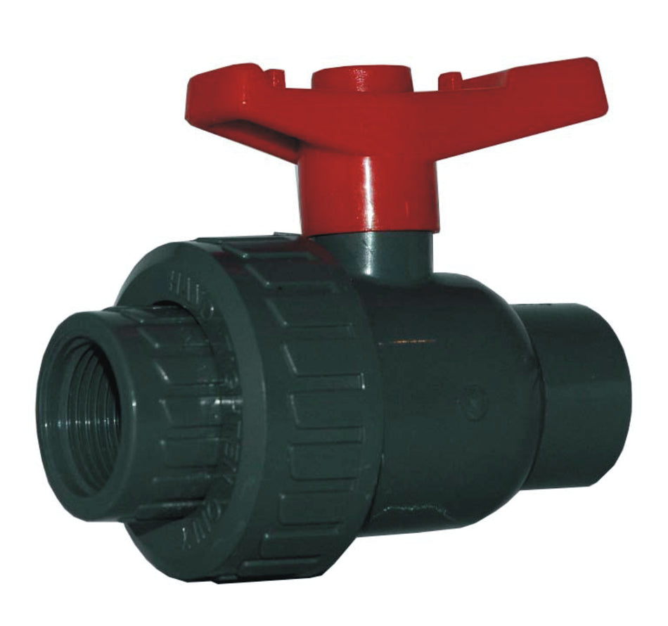 SOLVENT SINGLE UNION BALL VALVE 4'' THREAD