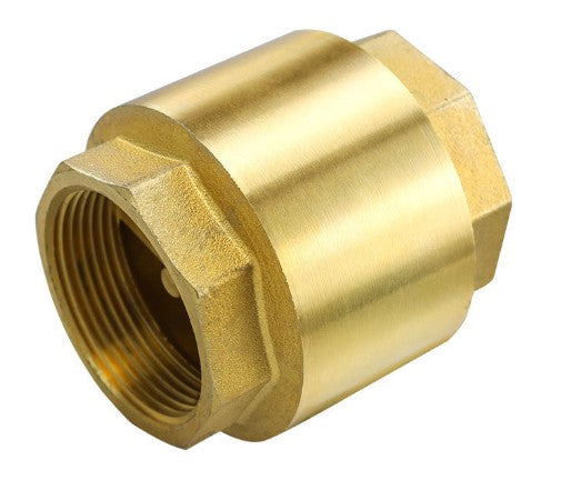 VALVE CHECK BRASS SPRING LOADED 80MM