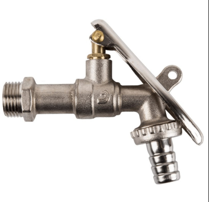 BIBCOCK LOCK TYPE CHROME PLATED 15MM